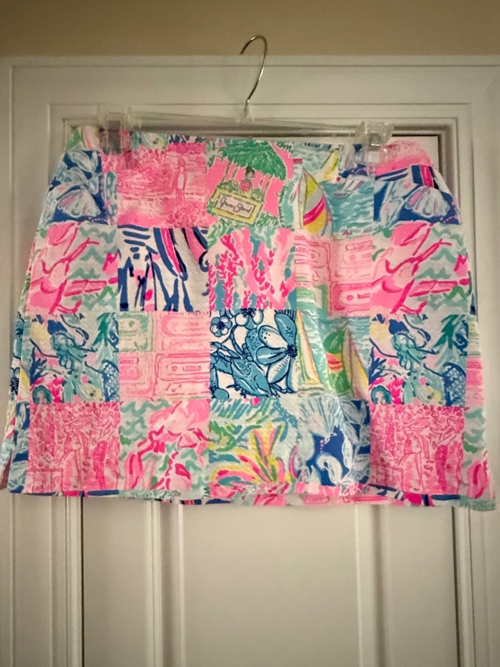 NWOT Lilly Pulitzer Marigold Skort in Multi Pop Up Summer Remix Patch Size 10
